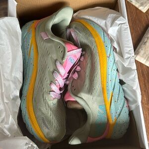 Hoka x Free People Clifton 8 tennis shoes